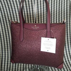 MAKE A REASONABLE OFFER kate spade shimmy glitter sparkly satchel crossbody